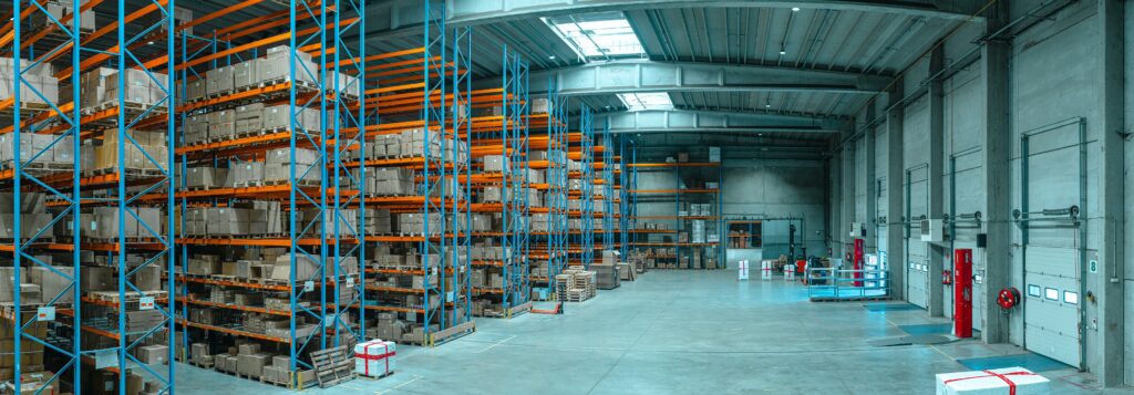 supply chain warehouse setting